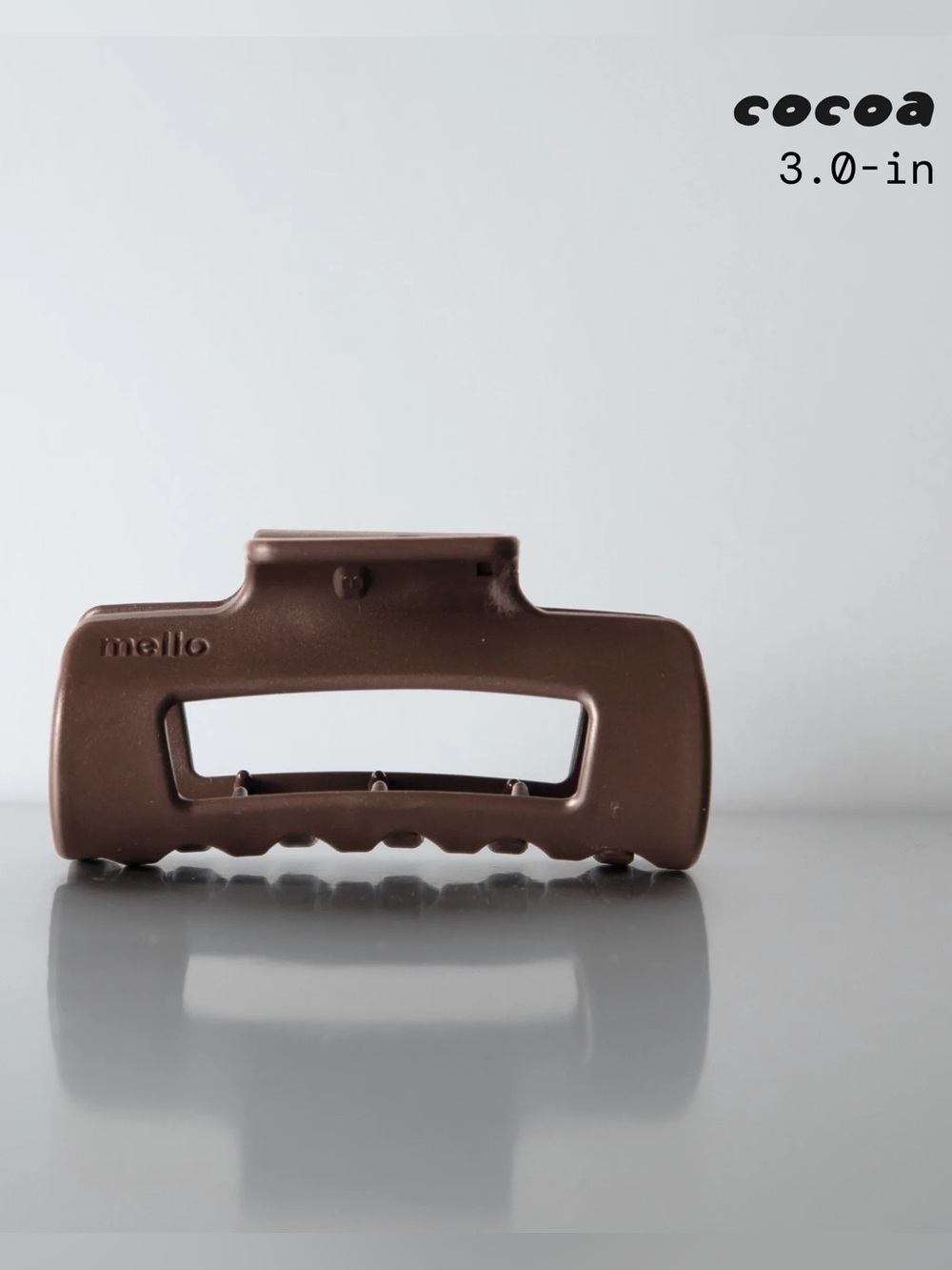 Mello Cloud Clip 3” Mini Cocoa Fine Hair Car Safe Claw Clip NIB